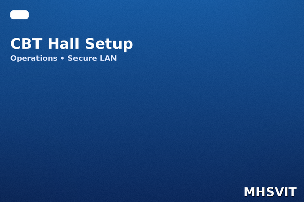 CBT Hall Setup